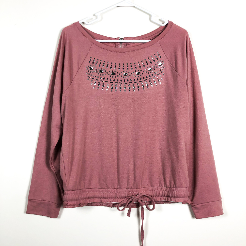 New York & Co Pink Studded Shirt